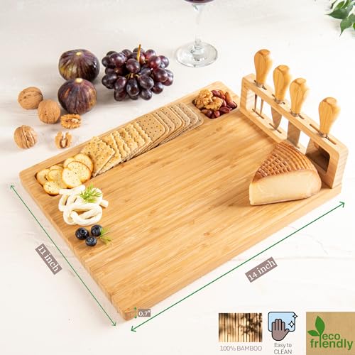 Personalized Charcuterie Board & Cheese Board Set, Wedding, Anniversary, Christmas, Housewarming Gifts, Customized gift for Couples, Bride, Groom, Princeton Craft