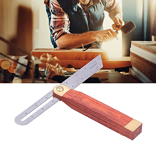 FTVOGUE Woodworking Bevel Adjustable Carpentry Square Bevel Gauge Movable 9in Sliding T Bevel Measurement Tool for Woodworking,Square FTVOGUE