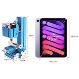 Universal Mini Metal Milling Machine Motorized Metalworking DIY Tool Benchtop Woodworking for Hobby Science Education Modelmaking W10004M AC100V~240V Jianyana