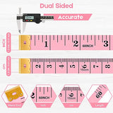 Tape Measure, iBayam Soft Ruler Measuring Tape for Body Weight Loss Fabric Sewing Tailor Cloth Vinyl Measurement Craft Supplies, 60-Inch Double Scale iBayam