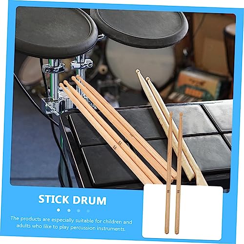 SUPVOX 1 Pair 5a drum stick drum sticks percussion instrument kids musical instruments marimba instrument wood bells sticks Music Drumstick Stage - WoodArtSupply