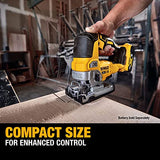 DEWALT 20V MAX XR Jig Saw, 3,200 Blade Speed, Cordless, Brushless Motor, LED Light, Bare Tool Only (DCS334B) DEWALT