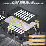 2 Pack LED Garage Light,Super Bright Screw in E26/E27 Ceiling Shop Work Lamp, 150W 15000 Lumen Deformable Basement Bulb Fixture with 8 Adjustable PINSAI