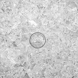 Onlyfire 10-Pounds Regular Fire Glass for Natural or Propane Fire Pit Fireplace & Landscaping, 1/4-Inch High Luster Platinum onlyfire