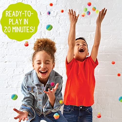 Made By Me Glow The Dark Powerballs by Horizon Group USA, DIY STEM Kit. Make 18 Bouncy Crystal Power Balls, Molds and Instructions Made By Me