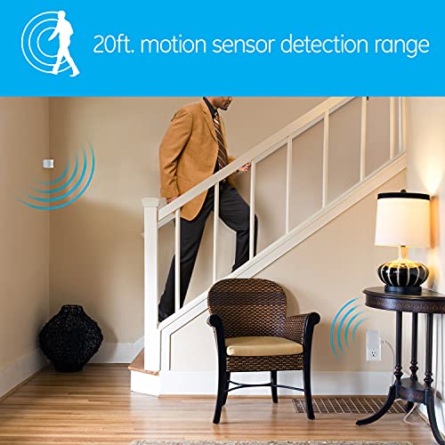 mySelectSmart 59315 GE Wireless Lighting Control, Activated, 1-Polarized Outlet, detects 20ft, 150ft. Signal Range, 3pc Multipack of 36235, Motion mySelectSmart