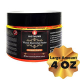 Bigthumb - Wood Burning Gel Kit 4 OZ | Heat Activated Non-Toxic Paste for DIY Crafting, with Mini Scraper, Template Sticker, Paint Brush - Accurately BIGTHUMB