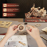 ROKR 3D Wooden Puzzles for Adults 1:8 Scale Motorcycle Model Car Kits to Build - DIY Wood Craft Hobbies for Adults/Men/Women for Teens/Dad/Mom ROKR