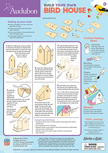 Works of Ahhh... Craft Set - Audubon Bird House Buildable Wood Paint Kit - WoodArtSupply