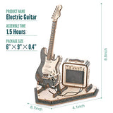 ROKR Toy Guitar DIY Kit,STEM Projects for Kids 8-12,Model Kits for Adults,3D Wooden Puzzles for Adults and Kids ROKR