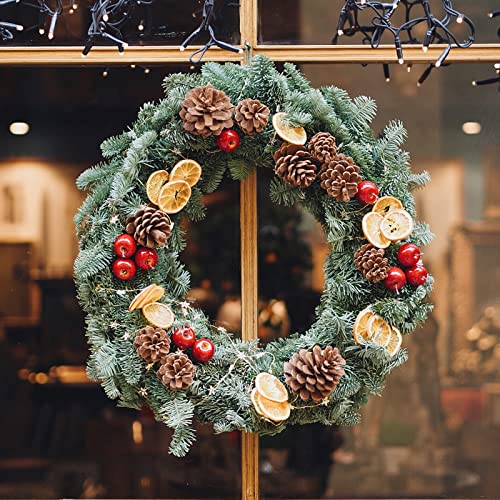 6 Pcs Wooden Wreath Frames for Crafts Unfinished Wooden Craft Floral Hoop Rings DIY Christmas Garland Wood Hanging Decorations for DIY Christmas AWIZOM