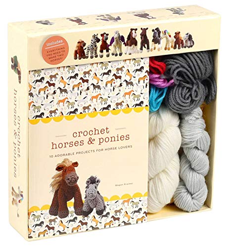 Crochet Horses & Ponies: 10 Adorable Projects for Horse Lovers (Crochet Kits) - WoodArtSupply