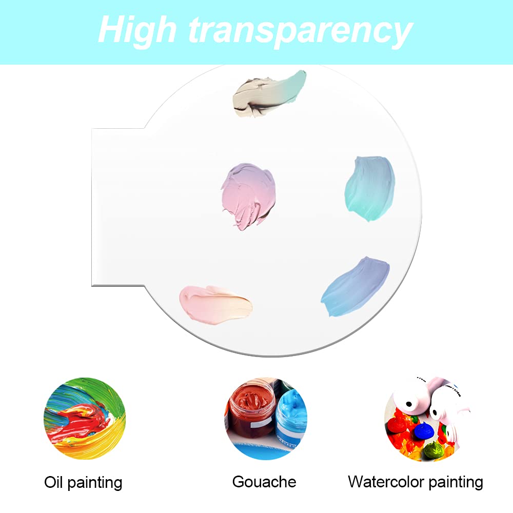 N A 4Pcs Acrylic Sheets for Light Base,Acrylic Sheet Clear Cast, Plastic Glass Board for LED Light Base, DIY Display Projects, Signs, 0.16(4mm) N //A