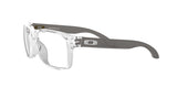 Oakley Men's Ox8156 Holbrook Rx Square Prescription Eyeglass Frames, Polished Clear/Demo Lens, 56 mm Oakley