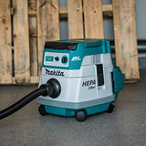 Makita XCV21ZX 36V (18V X2) LXT® Brushless 2.1 Gallon HEPA Filter Dry Dust Extractor, Tool Only Makita