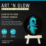 Glow in The Dark Pigment Powder - Neutral and Fluorescent Color for Art Painting, Fine Art, Nail Art Paint, and DIY Crafts - Non-Toxic, Long Lasting Art 'N Glow