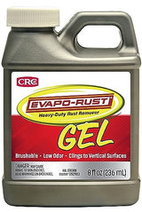 CRC Evapo-Rust Gel Rust Remover, 8 Fl Oz, Rust Remover for Vertical Surfaces, Eliminates Oxides from Aluminum, Cast Iron, and Steel Evapo-Rust