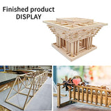 250 Pcs Balsa Wood Sticks 1/8 x 1/8 x 12 Inch balsa Wood Strips Hardwood Square Dowels balsa Wood dowels Unfinished Wooden Strips for Craft DIY GEKIXUTP