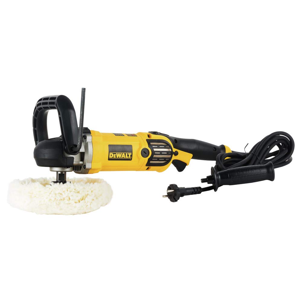 DEWALT Buffer Polisher, 7”-9”, 12 amp, Variable Speed Dial 0-3,500 RPM’s, Corded (DWP849X) Yellow, Large DEWALT