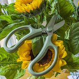 Leize Garden Flower Scissors, Premium Thickened Stainless Steel Floral Shears, Strong Pruner for Flowers, Branches and Leaves Leize