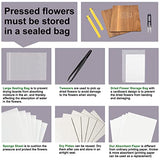 WANDIC Flower Press Kit with Instructions, A5 Tree Pattern Professional Wooden Art Kit Plant Press Book Leaves Press Kit for DIY Art Handicrafts, WANDIC