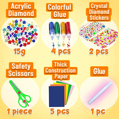 Arts and Crafts Supplies for Kids Craft Art Supply Kit, All in One