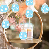 Easter Wooden Easter Egg Cutouts Unfinished Wooden Cutouts Blank with Twines Wood Slices Ornaments for Christmas Birthday Party Happy Easter Spring Zontween