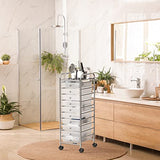 SimpleHouseware Utility Cart with 10 Drawers Rolling Storage Art Craft Organizer on Wheels, Metal Simple Houseware