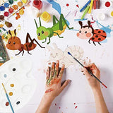 Unfinished Wooden Cutouts 8 Styles Butterfly Bee Sunflowers Spring Wood Slices Hanging Ornaments Blank Wooden Paint Crafts for Kids Painting, DIY Bunhum