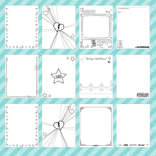 Horizon Group USA L.O.L. Surprise! Double Feature Super Sketch & Create, 350+ Piece Art Activity Set, Includes Coloring Pages, Crayons, Gel Pens, L.O.L. Surprise!