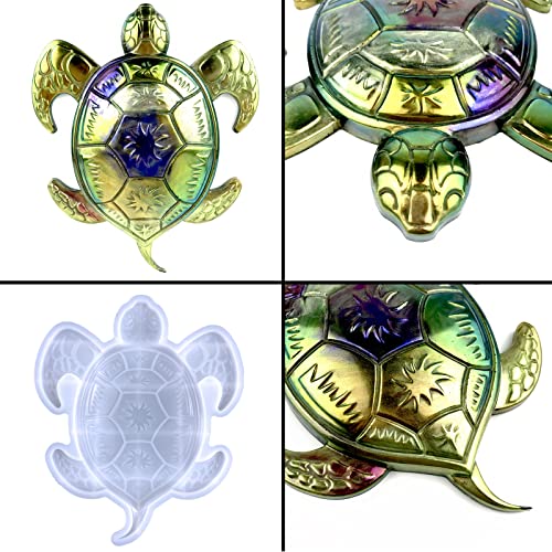 Voaesdk Sea Turtle Resin Molds Silicone, Cute Turtle Epoxy Molds, DIY 3D Large Animal Silicone Molds for Resin Casting,Wall Hanging, Desktop Ornament Voaesdk