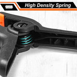 Spring Clamps 12 Packs, Spring Clips 3.5 inch Spring Clamp for Crafts and Professional Backdrop Clips, Plastic Clamps Clips for Backdrop Stand, Heavy Rondauno