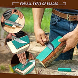 BeaverCraft Stropping Leather Strop for Knife Sharpening Strop LS2P1 - Knife Stropping Kit 3 x 8 IN - Knives Sharpener with Honing Strop Polishing BeaverCraft