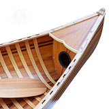 Old Modern Handicrafts Wooden Canoe with Matte Finish Old Modern Handicrafts
