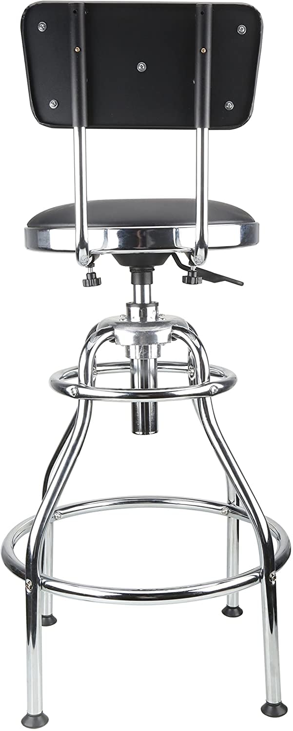 Olympia Tools 82-738 Adjustable Hydraulic Work Stool, Black Olympia Tools