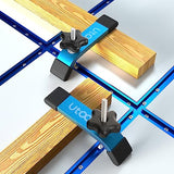 UTOOL 4 Pack T-Track Hold Down Clamps Kit, 6-1/3" L x 1-1/5" Width, Heavy Duty Anodized Clamps for Woodworking, Starlight Blue UTOOL