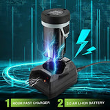 WORKPRO Cordless Detail Belt Sander, Mini Chain Saw, Electric Blower, 3-in-1 Power Tool Combo Kit, 12V, Powerful Brushless Motor, with 2 Batteries, WORKPRO