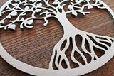 Tree of Life w/Leaves 1/8" Thick Unfinished Wood Cutout Cut out Shape Ready to Paint Various Sizes Texan Wood Crafts