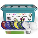 Snazaroo Face Paint Mini Starter Kit, 14 Piece Set, 6 Colors Snazaroo
