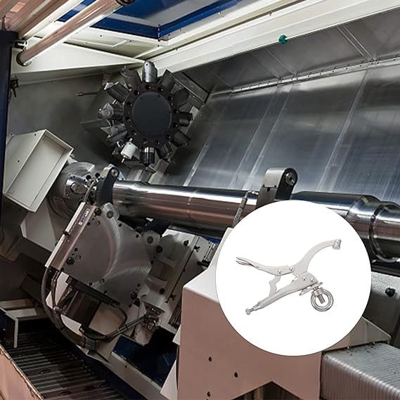 2 Pieces Drill Press Locking Clamp 9 Inch Fix Clamp Drill Press Vise Bench Clamp Woodworking Vise Welding Clamp Drill Press Accessories Press Tool Generic