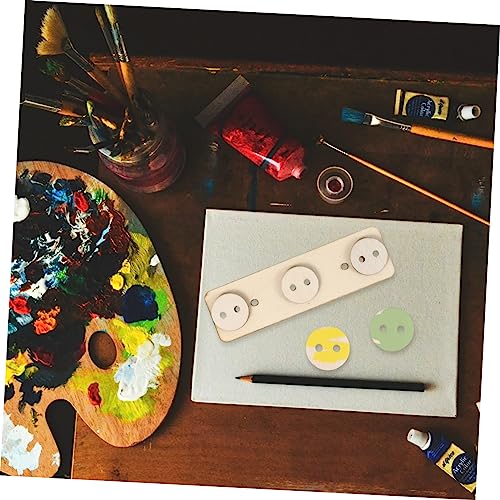 CORHAD 5 Sets Doodle Puzzle Wood Chips Kids Educational Toys Interactive Toys DIY Wooden Chips Graffiti Wooden Chips Wood Decor Toy for Kids Fine CORHAD