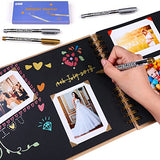 Dyvicl Premium Metallic Markers Pens - Silver and Gold Paint Pens for Black Paper, Glass, Rock Painting, Halloween Pumpkin, Card Making, Scrapbook Dyvicl