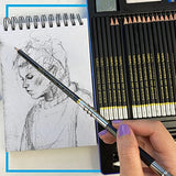 Bellofy Artist Drawing Set Sketching Drawing Kit -100 Sheet Sketchbook - Variety of Sketch/Charcoal Pencils Set for Drawing - Shading Pencils For Bellofy