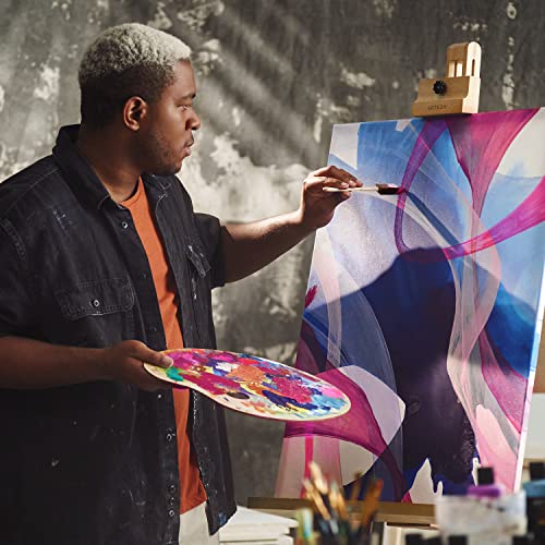 Arteza Foam Paint Brushes, Includes 50 Sponge Brushes, 25 x 1 Inch Brushes and 25 x 2 Inch Brushes, Art Supplies for Painting, DIY, and Wood Staining ARTEZA