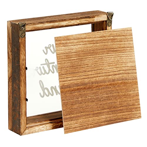 Juvale Our Adventure Fund, Vacation Shadow Box for Weddings, Honeymoon Savings Piggy Bank for Adults (7 x 7 Inches) Juvale