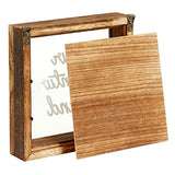 Juvale Our Adventure Fund, Vacation Shadow Box for Weddings, Honeymoon Savings Piggy Bank for Adults (7 x 7 Inches) Juvale