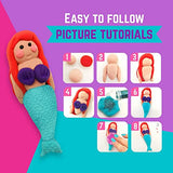 GirlZone Air Dry Clay Ultimate Craft Kit, Over 100 Piece Kids Modeling Clay Set, Air Dry Clay for Kids with No Baking Required, Arts and Crafts for GirlZone