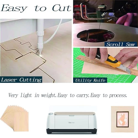 18 Pack Selected Basswood Sheets for Crafts-5 x 7 x 1/16 Inch- 1.5mm Thick Plywood Sheets - Balsa Wood Sheets -Unfinished Wood Boards for Laser twinsfox