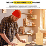 12 Pcs Bulk Cutting Board Wood Chopping Board Laser Engraving Serving Board Charcuterie Boards for Customized Mother's Day Wedding Housewarming Gift Zubebe