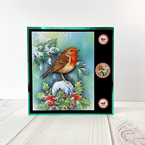 Katy Sue Christmas 3D Die-Cut Decoupage Selection Pack - Contains 24 Die-Cut Sheets in Letter Size (8.5" x 11") - 8 Designs; 3 Copies of Each Design Katy Sue